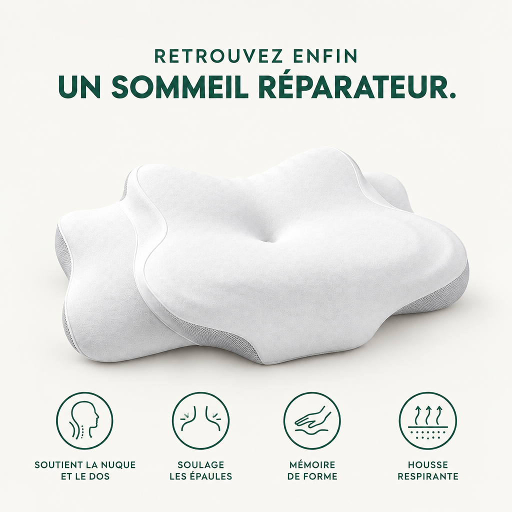 NOMA Paris ergonomic pillow for restful sleep